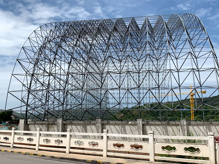 马鞍山山寨矿储煤棚网架